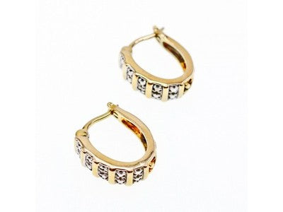 925 Sterling Silver Gold Plated Earrings