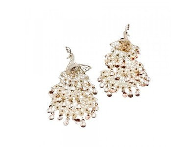 925 Sterling Silver "Peacock" Stud Earrings