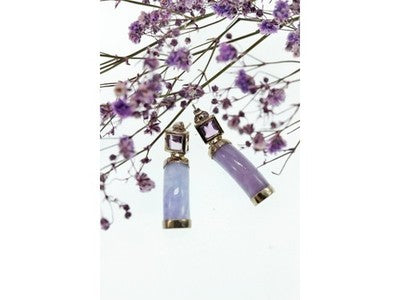 925 Sterling Silver Iolite Earrings