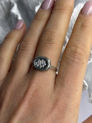 Unique Design 925 Sterling Silver Cz Ring Size 8