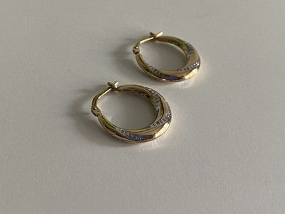 925 Sterling Silver Gold Plated (10K) Earrings