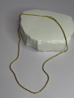 925 Sterling Silver Gold Plated Chain Length 18 Inch
