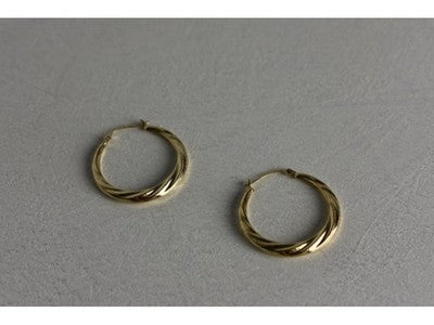 925 Sterling Silver Gold Plated (14K) Earrings