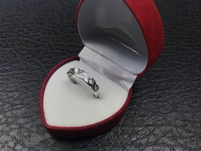 925 Sterling Silver Mother of Pearl Inserts Ring Size 5.5