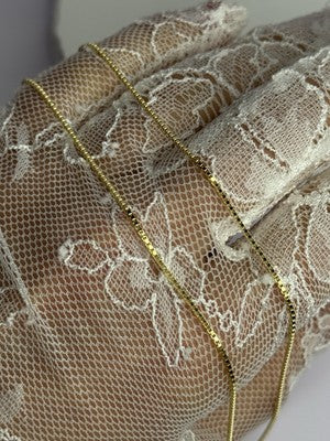 925 Sterling Silver Gold Plated Chain Length 18 Inch