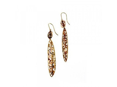 Milor 925 Sterling Silver Gold Plated (14K) Earrings Italy
