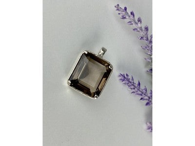 925 Sterling Silver Brown Tourmaline Pendant