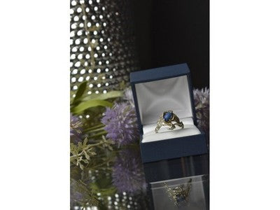 Vintage 925 Sterling Silver Sodalite Ring Size 10