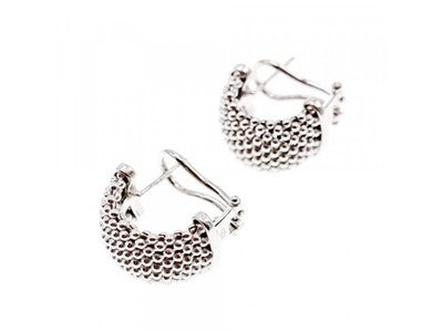 925 Sterling Silver Earrings Italy