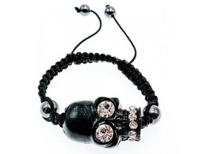 Bracelet Shambhala with СZ "Skull"