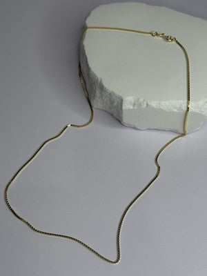 925 Sterling Silver Gold Plated Chain Length 18 Inch