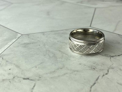 925 Sterling Silver "Spinner" Ring Size 8.5