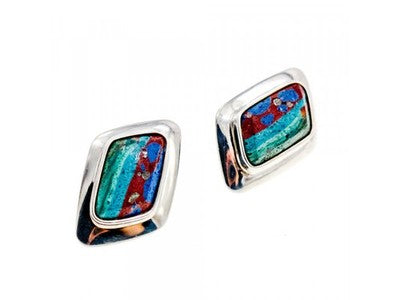 925 Sterling Silver Jasper Earrings