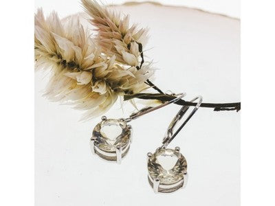 925 Sterling Silver Citrine Earrings