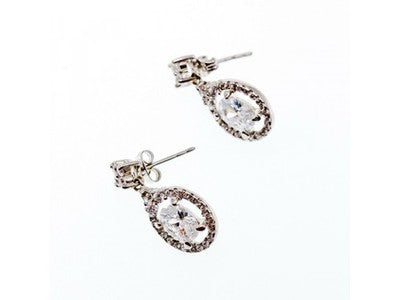 925 Sterling Silver CZ Stud Earrings