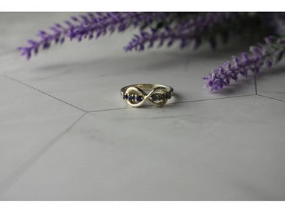 925 Sterling Silver Blue Tourmaline & Spinel Ring Size 5.5 Megan Ray