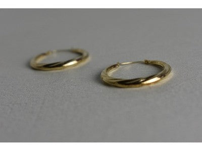 925 Sterling Silver Gold Plated (14K) Earrings