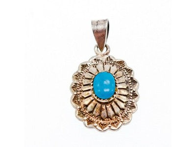 925 Sterling Silver Turquoise Pendant