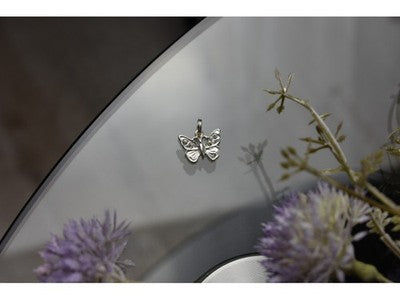 925 Sterling Silver CZ Butterfly Pendant