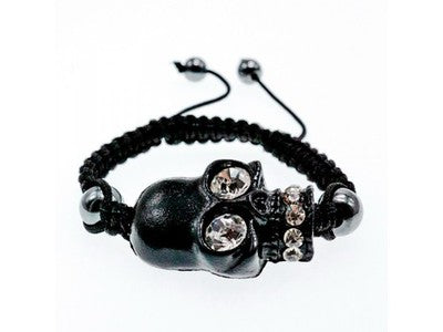 Bracelet Shambhala with СZ "Skull"