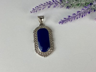 Pendant With Blue Agate