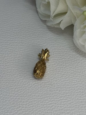 14K Yellow Gold Pineapple Pendant Length 0.85