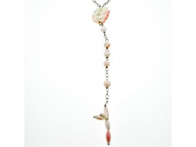 925 Sterling Silver Corals Necklace