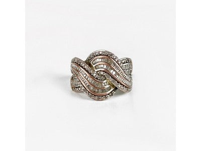 Beautiful Ring With CZ Size 7.5