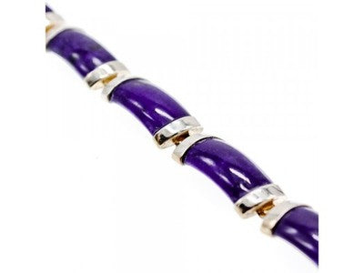 925 Sterling Silver Agate Bracelet