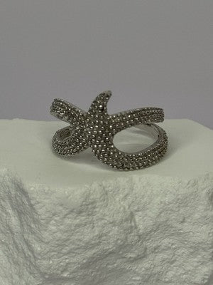 925 Sterling Silver "Sea Star" Ring Size 6-7 (Adjustable)