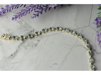 925 Sterling Silver Topaz Bracelet