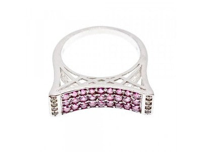 925 Sterling Silver CZ Ring Size 10.5