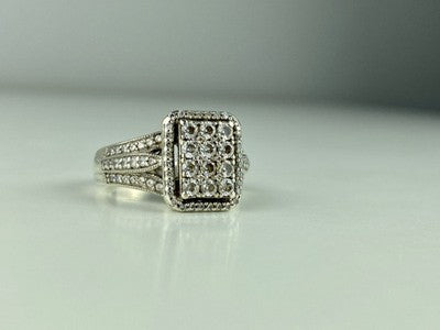 925 Sterling Silver CZ Ring Size 7