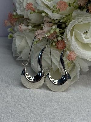 Elegant 925 Sterling Silver Earrings Length 1.90 Inch