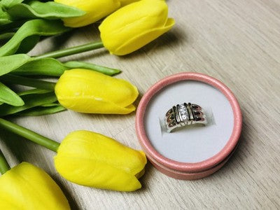 925 Sterling Silver CZ Ring Size 7.5