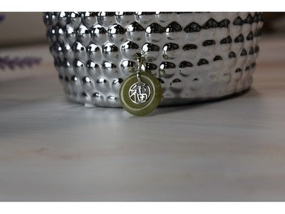 925 Sterling Silver Jadeite Pendant