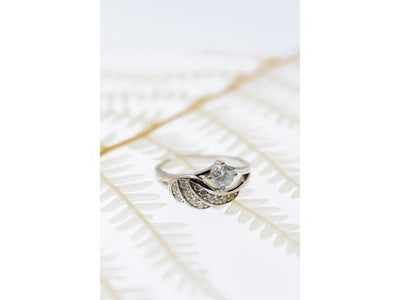925 Sterling Silver CZ Ring Size 6.5