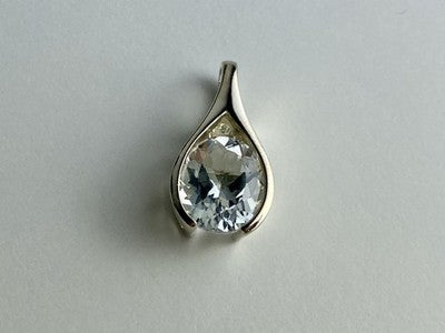 925 Sterling Silver Quartz Pendant