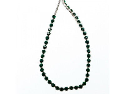Bracelet Green CZ Slipknot Clasp