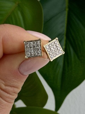 10K Yellow Gold 0.50 ctw Diamonds Stud Earrings