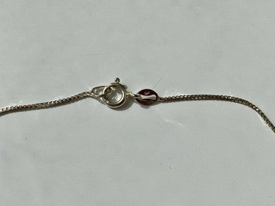 925 Sterling Silver Turquoise Chain With Pendant Italy