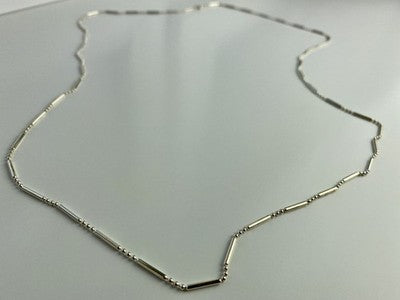 925 Sterling Silver Necklace Chain "Charm" Italy 30.3 In