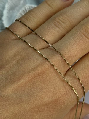 925 Sterling Silver Gold Plated Italy Chain Length 18 Inch