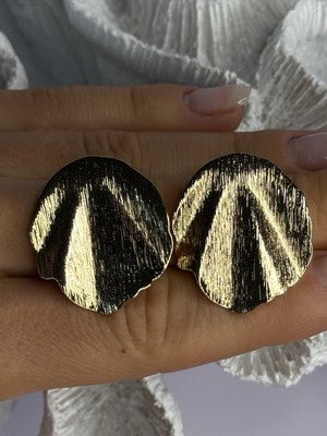 Unique Gold Plated Earrings Length 1.15 Inch
