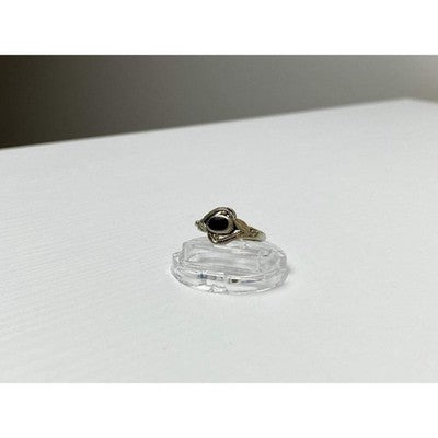 Vintage 925 Sterling Silver Black Onyx Ring Size 5.5