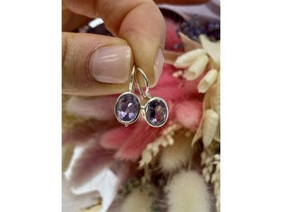 925 Sterling Silver Tourmaline Earrings
