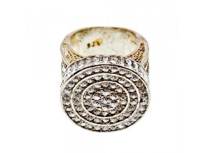 925 Sterling Silver CZ Ring Size 6.5