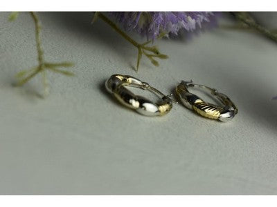 925 Sterling Silver Gold Plated Earrings