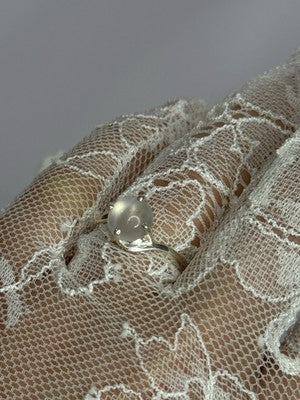 925 Sterling Silver Moonstone Ring Size 7.5