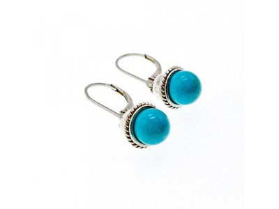 925 Sterling Silver Turquoise Earrings